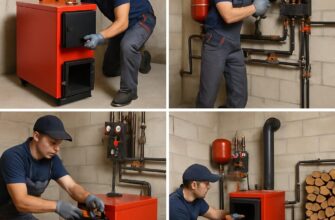 Монтаж дровяной котельной